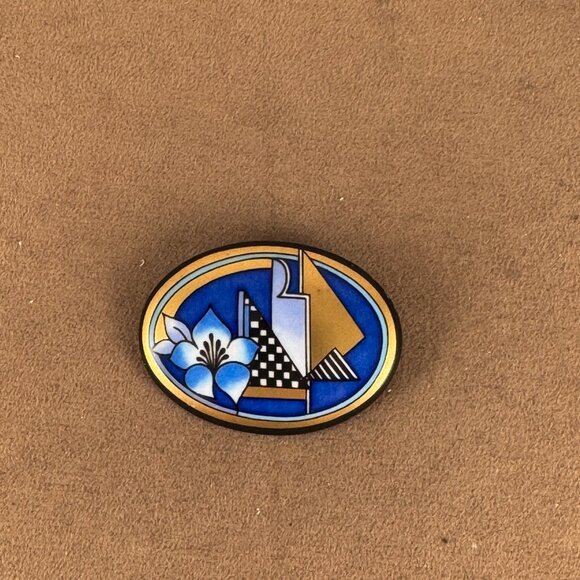 Vintage Michaela Frey Wille Broach Modern Art Deco - Picture 5 of 6